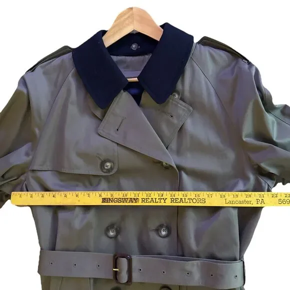 RALPH LAUREN Chaps Trench Coat Mens Sz 38S Double Breasted Removable Wool Lining - Picture 14 of 16